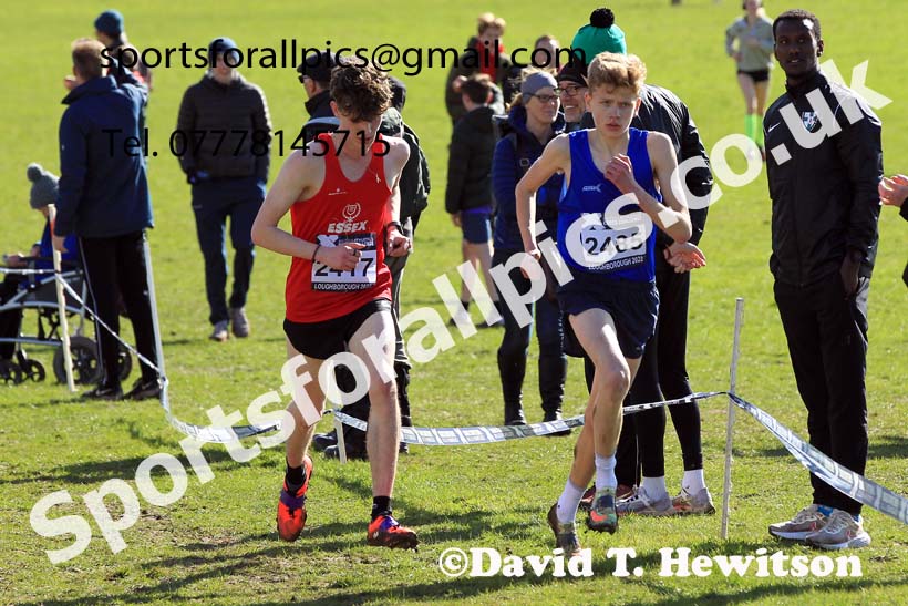 Mens Under-17s 2022 CAU Inter Counties Cross Country, Prestwold Hall, Loughborough.  Photo: David T. Hewitson/Sports for All Pics